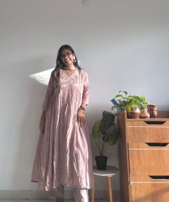 Alternative view of Maha Chinnon Heavy Flair with embroidery work suit