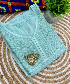 Alternative view of Viscose Embroidered Short Kurta