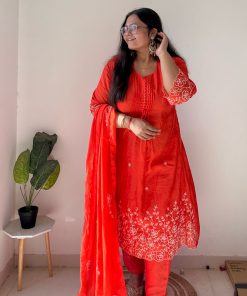 Akshi Mul Chanderi Suit