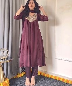Deepa Maroon Heavy Suit