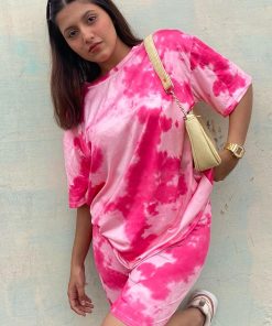 Alternative view of Tie dye short set