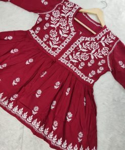 Alternative view of Chickankari Short Gowns