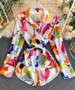Satin Printed Blouse