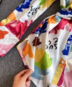 Alternative view of Satin Printed Blouse