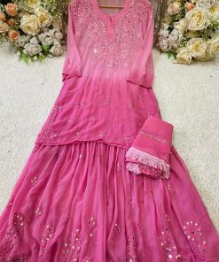 Exclusive gharara set + Mul Mul Kurti