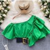 PHEOBE FRILL TOP WITH BELT