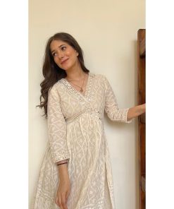 CHICKANKARI DESIGNER GOWN