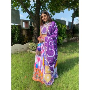 Mirror Work Lehenga Set