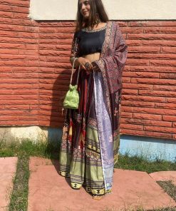 Alternative view of Mirror Work Lehenga Set