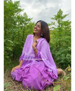 heavy chickankari layer set