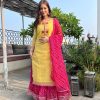 CHANDERI KURTA with bandhani touch