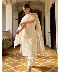 LOTUS CHICKANKARI SUIT