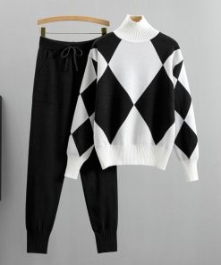 TURTLE NECK CO ORD SET