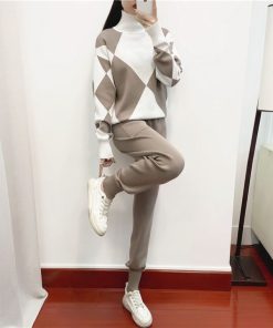 Alternative view of TURTLE NECK CO ORD SET