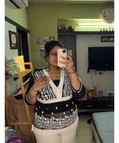 Alternative view of LACE SHORT KURTI