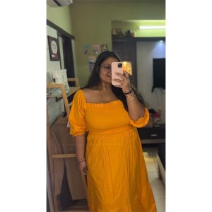 sanvi Puff sleeves dress