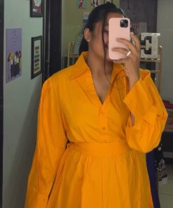 Alternative view of BUTTON DRESS