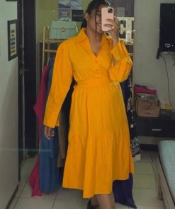 BUTTON DRESS