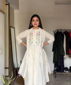Alternative view of MEENA CHICKANKARI SUIT