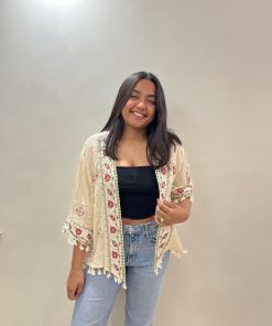 Alternative view of BOHO SHRUG