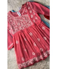 SIDE DORI CHICKANKARI KURTI