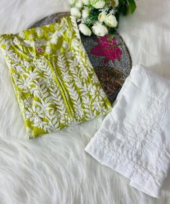 SANA FLORAL GHAS PATI SET