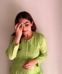 Alternative view of GURLEEN DOBBY CHIKANKARI SUIT