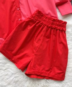 Alternative view of JEN DUAL SHADE SHORTS SET