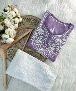 Alternative view of MUSLIN SHORT KURTI