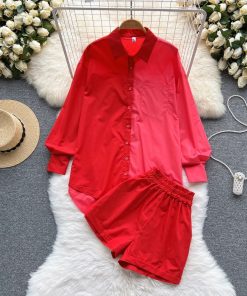 DUAL COLOR SHORTS SET