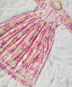 Alternative view of RADHA FLORAL MUL MUL GOWN