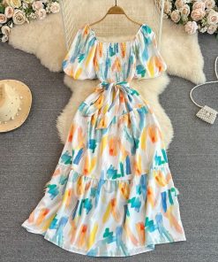 Alternative view of ALA OFFSHOLDER DRESS
