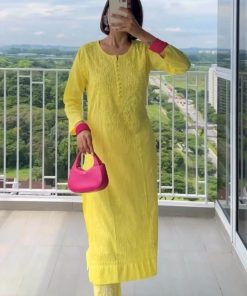 ISHA CHIKANKARI COTTON SUIT