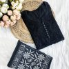 DOBBY CHIKANKARI COTTON SUIT