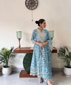 Alternative view of Hina Heavy Anarkali With Lace Work & Embroidery