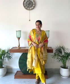 Alternative view of RADHIKA HEAVY SILK SUIT