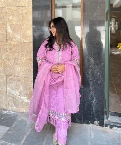 Alternative view of ROOHI SCHIFFLI HEAVY EMBROIDERY SUIT