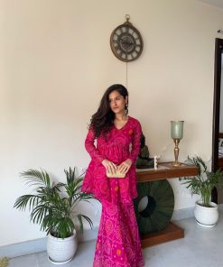 Alternative view of AAIRA Bandhej Sharara Set - Elegant Ethnic Wear for Every Occasion