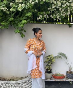Alternative view of BHANI FLORAL SHARARA SET