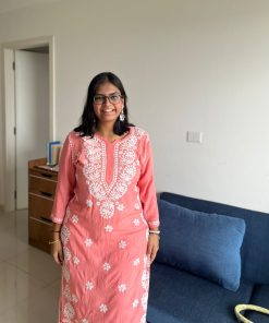 Alternative view of Seira Chickankari Kurta