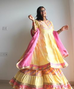 Alternative view of Varanasi Heavy Sharara Set