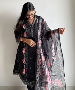 Alternative view of Raima Organza Digital Print Suit