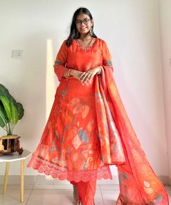 Rangrez Tissue Zardozi Shimmer Suit