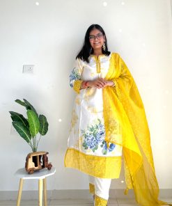 Alternative view of SIDRA MODAL SATIN DIGITAL PRINT SUIT