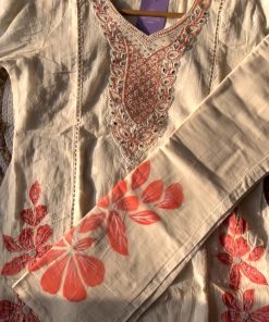 Rooh Cotton lace Work Suit
