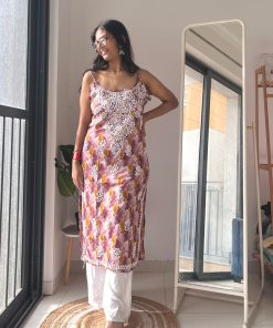 Alternative view of Sean Floral Chikankari Kurta Set