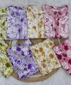 Rahia Floral Chikankari Set