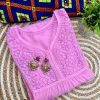 Viscose 3D Design short kurta