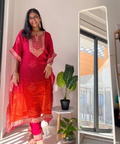 Surai Bandhej Kaftan