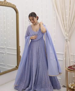 Farheen Heavy Chikankari Handwork Gown